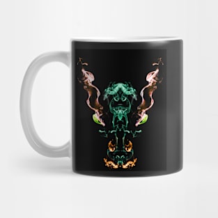 Abstract smoke trail creation of a mystical horse Mug